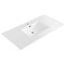 Whitehaus Collection 49 in Countertop Vanity Sink with Integrated Rectangular Bowl, Single Faucet Drilling and Overflow WHCS4922-1H - alternate 1