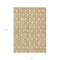 Homeroots 8' X 10' Gold And Ivory Geometric Washable Indoor Outdoor Area Rug 596030 - alternate 2