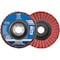 Pferd 5'' POLIVLIES CO-COOL Flap Disc - 7/8'' Arbor Hole - 80 grit, Medium Grade 43301 - alternate 1