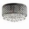 Jonathan Y Evelyn 17" 3-Light Crystal Drops/Metal , LED Flush Mount, Black JYL6143A - alternate 4