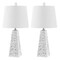 Jonathan Y Owen 20.5" Contemporary Resin LED Table Lamp, White Terrazzo, 2PK JYL1037B-SET2 - alternate 4