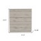 Homeroots 32" Light Gray Three Drawer Dresser 479992 - alternate 2