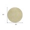 Homeroots 8' Beige Tan And Ivory Round Floral Washable Indoor Outdoor Area Rug 582328 - alternate 3