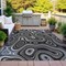 Homeroots 10' X 14' Black And Ivory Geometric Washable Indoor Outdoor Area Rug 631376 - alternate 3