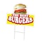 Signmission The Best Burgers Die Cut Yard & Stake plastic coroplast window, C-DC-1216-The Best Burgers19 C-DC-1216-DS-The Best Burgers19 - alternate 1