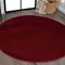 Jonathan Y Haze Solid Low-Pile Dark Red 6 ft Round Area Rug SEU100Q-6R - alternate 1