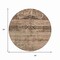 Homeroots 8' Brown And Taupe Round Medallion Washable Indoor Outdoor Area Rug 616108 - alternate 3