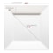 Smarty Had A Party White Square Plastic Plates Dinnerware Value Set (120 Dinner Plates + 120 Salad Plates), 240PK 6919VP-CASE - alternate 4
