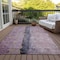 Homeroots 5' X 8' Blush Pink And Purple Abstract Washable Indoor Outdoor Area Rug 578017 - alternate 5