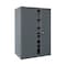 Sandusky Lee Shelving Storage Cabinet, 72 in H, 46 in W, 24 in D, Recessed Pull, Keyed, Dark Gray, 4 Shelves EA4R462472-02 - alternate 2