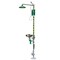 Haws Shower with Eyewash, Floor Mount, Galvanized Steel Pipe, 93 in H, Stainless Steel Bowl, Gray 8300.158 - alternate 1