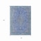 Homeroots 5' X 8' Blue And Gray Medallion Washable Indoor Outdoor Area Rug 616263 - alternate 3