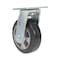 Vestil Rubber Swivel Caster 6 In. Diameter x 2 In. Width 771 Lb. Capacity Black/Gray CST-VE-6X2MRA-S - alternate 2