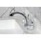 Kingston Brass Widespread Bathroom Faucet with Knurled Handle and Brass Pop-Up, Polished Chrome KS4981KNL - alternate 3