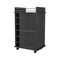 Homeroots Espresso Rolling Bar Cart With Wine Storage 535101 - alternate 4