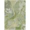 Homeroots 3' X 5' Green Blue And Gray Abstract Washable Indoor Outdoor Area Rug 597770 - alternate 2