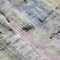 Homeroots 8' Blue Black And Copper Round Abstract Washable Indoor Outdoor Area Rug 630947 - alternate 3