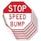 Signmission Stop Speed Bump, 4 inch X 4 inch, Vinyl Decal, 5PK OC-D-5PACK-4-274 - alternate 1