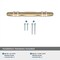 Amerock London 3-3/4 in 96 mm Center-to-Center Golden Champagne/Polished Chrome Cabinet Pull BP36648BBZ26 - alternate 3