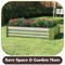 Pure Garden Galvanized Raised Garden Bed 47.5"L x 35.5"W x 12"H Raised Garden Beds Rectangle Planter Box Kit 50-196 - alternate 5