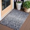 Homeroots 2' X 3' Navy Blue Geometric Handmade Indoor Outdoor Area Rug 557174 - alternate 1