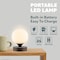 Jonathan Y Owen 6.13" Modern Minimalist Iron Rechargeable Integrated Portable LED Table Lamp, Nickel/White JYL7112B - alternate 4