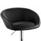Elama 2 Piece Adjustable Faux Leather Bar Stool in Black with Chrome Base ELM-702-BLK - alternate 7