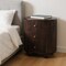 Homeroots 22" Brown Solid Wood Two Drawer Nightstand 701718 - alternate 5