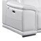 Homeroots 175" White Italian Leather Reclining Metal USB Sofa 720416 - alternate 4