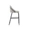 Manhattan Comfort Gracie Barstool in Stone and Black - Set of 3 3-BS022-BST - alternate 3