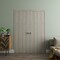 Sartodoors Sliding Closet Double Bi-fold Doors 96 x 96 inches, BASIC 3001 Oak Franko, Sturdy Tracks Moldings BASIC3001DBF-DUFR-96x96 (4* 24x96) - alternate 2