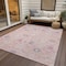 Homeroots 8' X 10' Pink Purple And Gray Oriental Washable Indoor Outdoor Area Rug 598067 - alternate 2