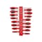 Tekton Slotted Screwdriver Set with Red Modular Organizers - 4, 8 Inch Shanks, 16-Piece (3 - 14 mm) DWS90109 - alternate 1