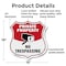 Signmission Private Property Shield Sign No Trespass, 18 Inch X 18 Inch, Plastic Sign SHI-P-18-448 - alternate 4