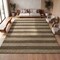 Jonathan Y Jayden Rustic Farmhouse Woven Jute Stripe Natural/Brown 4 ft. x 6 ft. Area Rug NRF202A-4 - alternate 3