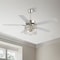 Jonathan Y Max 52" 3-Light Farmhouse Industrial Iron/Wood Mobile-App/Remote-Controlled LED Ceiling Fan, Nickel/W JYL9721C - alternate 4