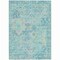 Homeroots 8' X 10' Teal Blue And Pink Floral Medallion Washable Indoor Outdoor Area Rug 616637 - alternate 5