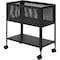 Lorell Black, 13.3" W, 27.7" L, 24" D LLR60175 - alternate 1