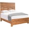 Homeroots Brown Live Edge Bow Joint Solid Wood Queen Bed Frame 604631 - alternate 2