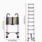 Wrightmaster 9.5 ft. Aluminum Button Extension Ladder with Triangle Stabilizer and Hooks, 330 lbs. Load Capacity ZR-187988 - alternate 5