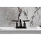 Kingston Brass Double-Handle 4" Centerset Bathroom Faucet with Pop-Up Drain, Oil Rubbed Bronze KB8615CML - alternate 2