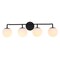 Jonathan Y Louis Parisian Globe 31" 4-Light Metal/Frosted Glass Modern Contemporary LED Vanity Light, Black JYL3558B - alternate 1