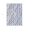 Homeroots 5' X 8' Denim Blue And Sky Blue Geometric Washable Indoor Outdoor Area Rug 589213 - alternate 2