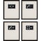 Homeroots Set Of Four Dominoes Black Framed Print Wall Art, 4PK 527042 - alternate 3