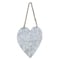 Homeroots 10" Gray Galvanized Metal Heart Shaped Welcome Wall Decor 379864 - alternate 3