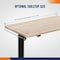 4Dock 55in W x 30in D Maple Particleboard Tabletop Electric Standing Desk w/ Single-Motor and 2-Stage leg ET114-N - alternate 2