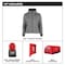 Milwaukee Tool Women's Heated Hoodie, Up to 8 hours Time, Zipper Closure, Gray, Size M F200G-21M - alternate 4