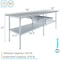 Amgood 30 in. x 96 in. Stainless Steel Table With Drawer AMG WT-3096 + DRAWER-1520-Z - alternate 2