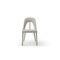 Homeroots Set of Two Gray and Gold Faux Leather and Stainless Steel Dining Side Chairs, 2PK 719103 - alternate 1