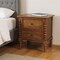 Homeroots 24" Brown Solid Wood Two Drawer Nightstand 701711 - alternate 2